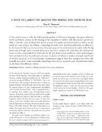 A Note on Labret Use Around the Bering and Chukchi Seas Don E