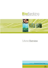 Biobanking Scheme Overview