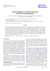 Direct Imaging of a Massive Dust Cloud Around R Coronae Borealis⋆