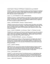 Questions by Cornell TOSSUPS TOSSUP 1 a Union Scout Tricks