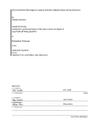 By Submitted in Partial Satisfaction of the Requirements for Degree of in In