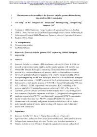 Chromosome-Scale Assembly of the Sparassis Latifolia Genome Obtained Using Long-Read and Hi-C Sequencing
