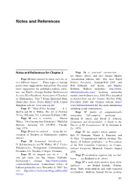 Notes and References