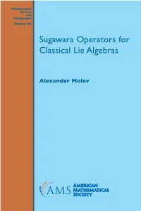 Sugawara Operators for Classical Lie Algebras