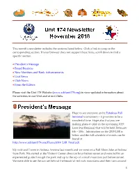 This Month's Newsletter Includes the Sections Corresponding Section. If