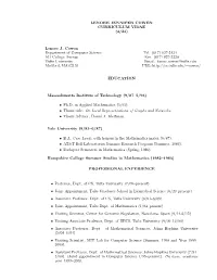4/21) Lenore J. Cowen Department of Computer Science Tel. (617