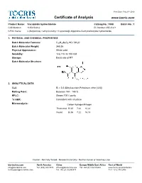 Certificate of Analysis