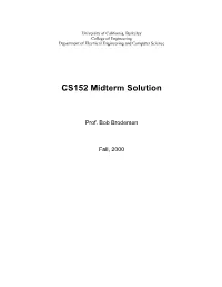 CS152 Midterm Solution