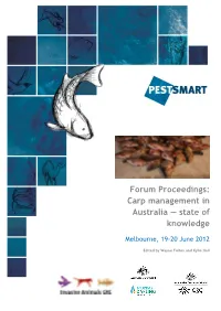 Forum Proceedings: Carp Management in Australia — State of Knowledge