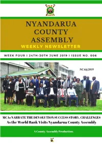 NYANDARUA COUNTY ASSEMBLY Issue 6