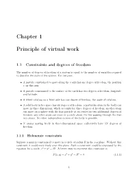 Principle of Virtual Work
