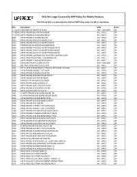 Skus No Longer Covered by MAP Policy for Mobile Products