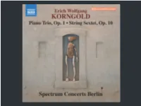 Www .Naxos.Com Erich Wolfgang KORNGOLD
