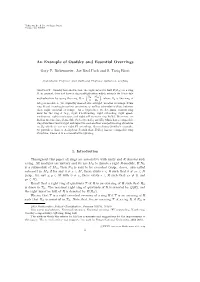 An Example of Osofsky and Essential Overrings