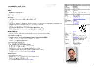 Cv: David Paton