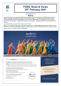 FOSIL News & Views 25Th February 2021