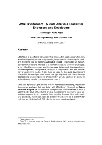 Jmulti/Jstatcom - a Data Analysis Toolkit for End-Users and Developers