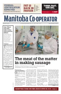 The Meat of the Matter in Making Sausage