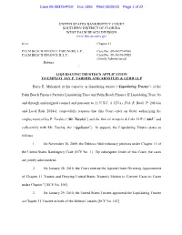 Application to Employ Jay Tarshis and Arnstein & Lehr
