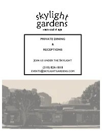 Private Dining & Receptions (310) 824-1818
