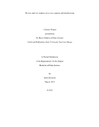 Review and Cost Analysis of Reverse Osmosis and Ultrafiltration