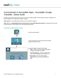 Google Translate: Quick Guide