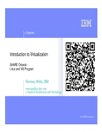 Introduction to Virtualization