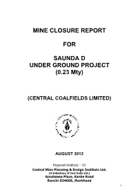 Mine Closure Report