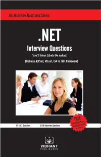 NET Framework Interview Questions You’Ll Most Likely Be Asked
