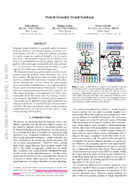 Neural Granular Sound Synthesis