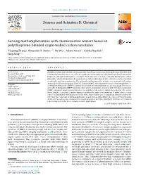 Sensing Methamphetamine with Chemiresistive Sensors Based On