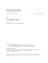 The Austrian Army Lee Eysturlid Illinois Mathematics and Science Academy, Leysturl@Imsa.Edu