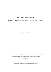 The Enigma of Development: Building a Reflexive Point of View