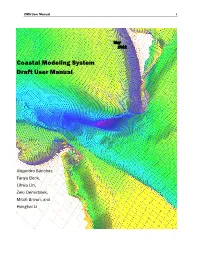 Coastal Modeling System Draft User Manual