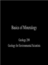 Crystal Systems and Example Minerals