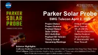 Parker Solar Probe Science Gateway