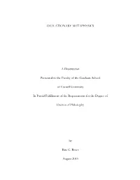 DEFLATIONARY METAPHYSICS a Dissertation Presented to The