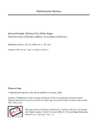 Mathematica Slovaca