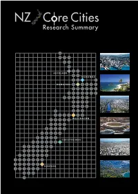 MBIE NZ Core Cities Research Summary