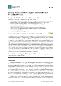 Quality Assessment of Single-Channel EEG for Wearable Devices