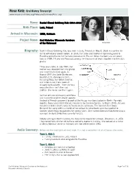 Rosa Katz: Oral History Transcript