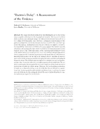 “Darwin's Delay”: a Reassessment of the Evidence
