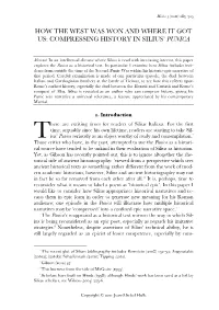 How the West Was Won and Where It Got Us: Compressing History in Silius’ Punica