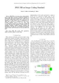 JPEG XR an Image Coding Standard