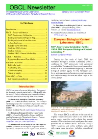 OBCL Newsletter, June, 2019