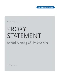 Proxy Statement on the Following Pages Describe the Matters to Be Presented at the Annual Meeting