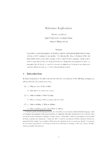 Relevance Implicatures