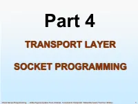 Transport Layer Socket Programming