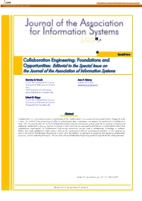 Collaboration Engineering: Foundations And