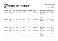 Public Notice &gt;&gt; Licensing and Management System Admin &gt;&gt;